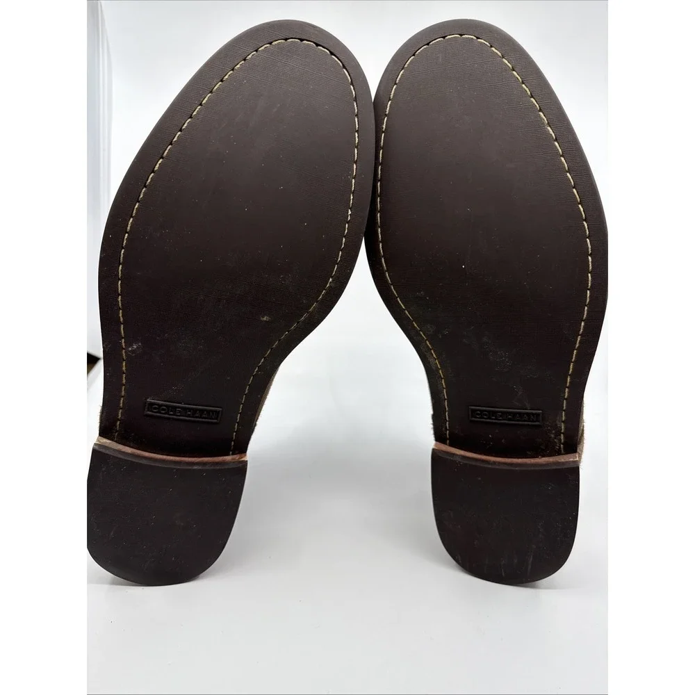 Cole Haan Chukka Ankle Boots Suede Men's 12M Brown C26393 Boho Streetwear